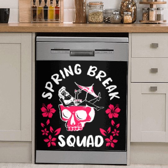 Spring Break Squad Summer Vacation Spring Break Dish Washer Covers