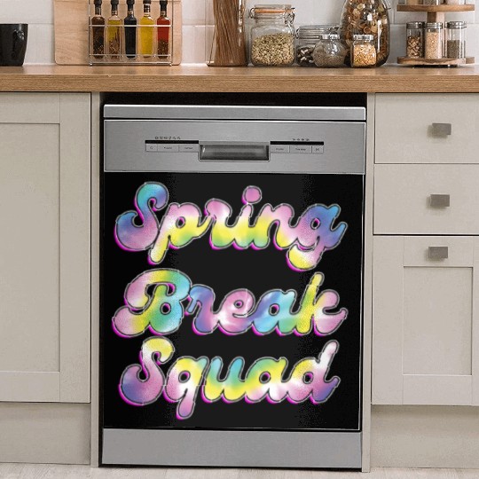 Spring Break Squad Summer Vacation Spring Break Dish Washer Covers