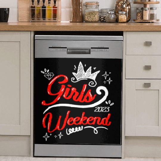 Girls Weekend Vacation Girls Trip Spring Break Dish Washer Covers