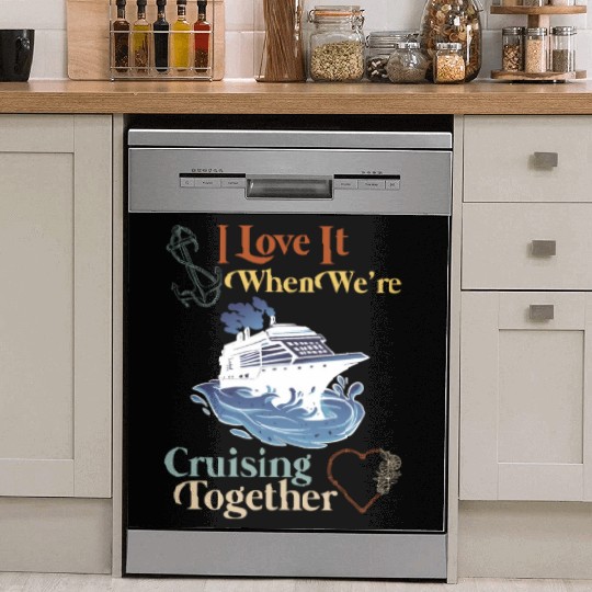 Cruising Together Cruise Vacation Spring Break Dish Washer Covers