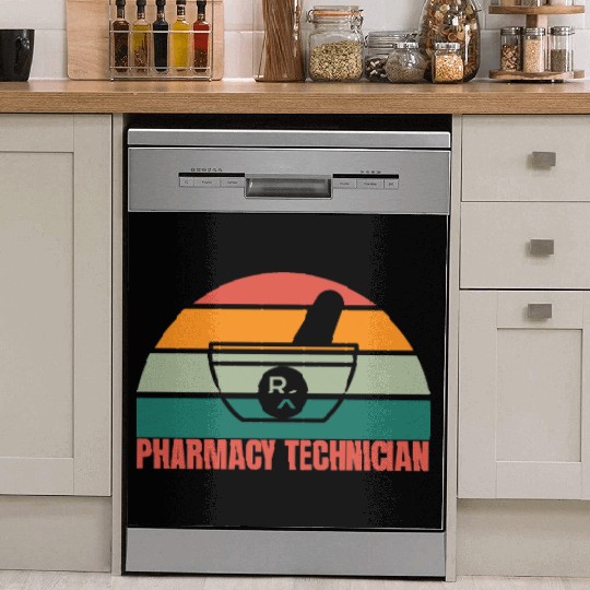 Pharmacy Technician Half Sunset Dish Washer Covers