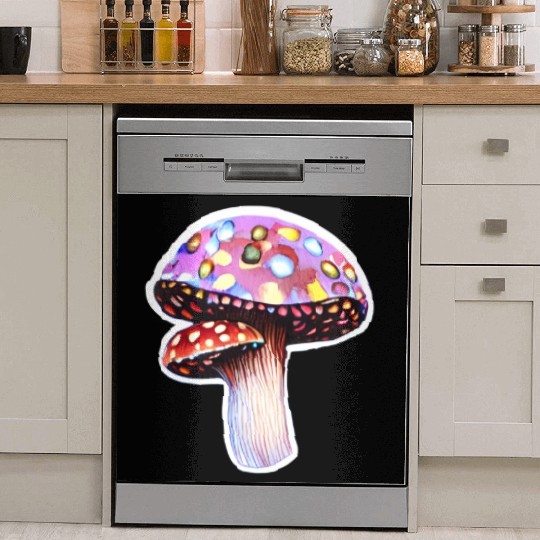 Trippy Psychedelic Rave Trip Mushrooms Goa Dish Washer Covers