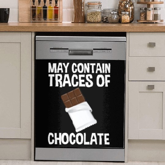 May Contain Traces Of Chocolate 4 Dish Washer Covers
