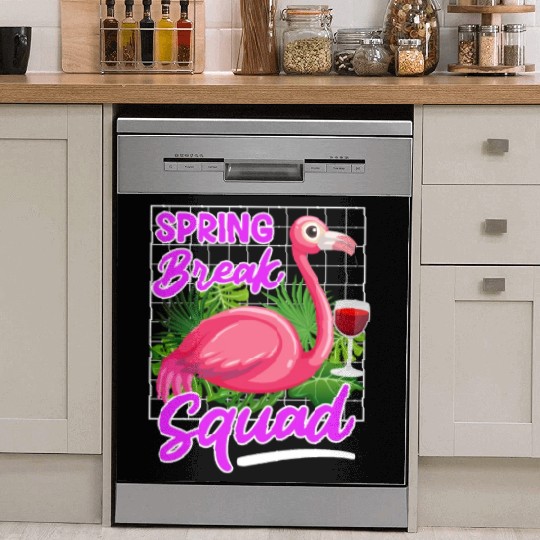 Spring Break Squad Summer Vacation Spring Break Dish Washer Covers