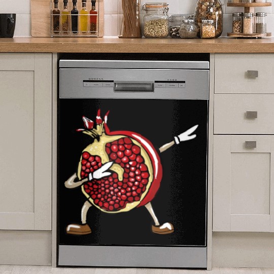 Funny Dabbing Pomegranate Lover Fruit Love Dish Washer Covers