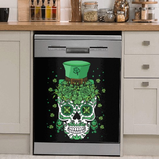 Dia De Los Muertos St Patty's Day Irish Flower Dish Washer Covers