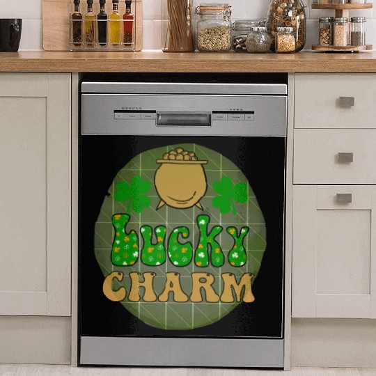 LuckyPatricks Day Sublimation Dish Washer Covers