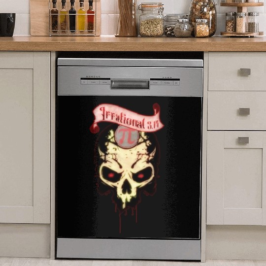 PI Day Irrational Skull Design Strawberry Edition Dish Washer Covers