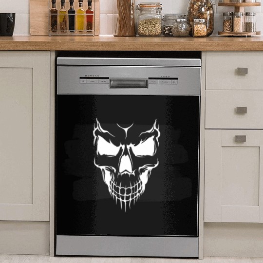 A scary skull Dish Washer Covers