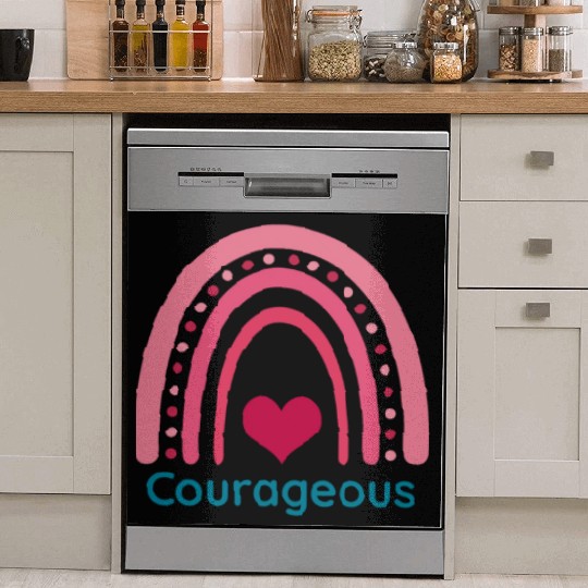 Courageous Viva Magenta Boho Rainbow Dish Washer Covers
