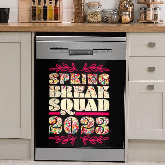 Spring Break Squad 2023 Friends Spring Break Dish Washer Covers