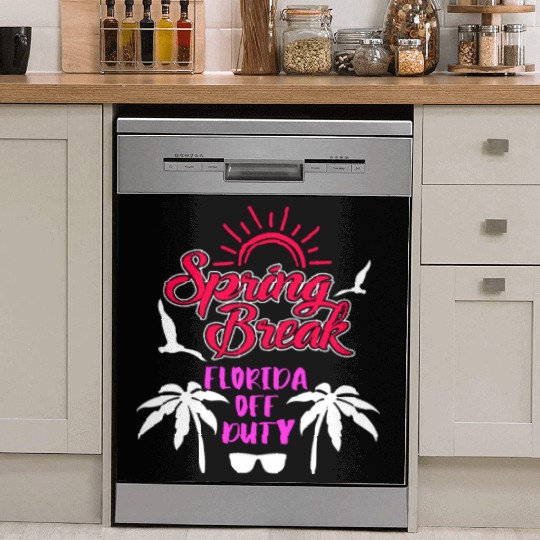 Spring Break Florida off duty holiday Spring Break Dish Washer Covers