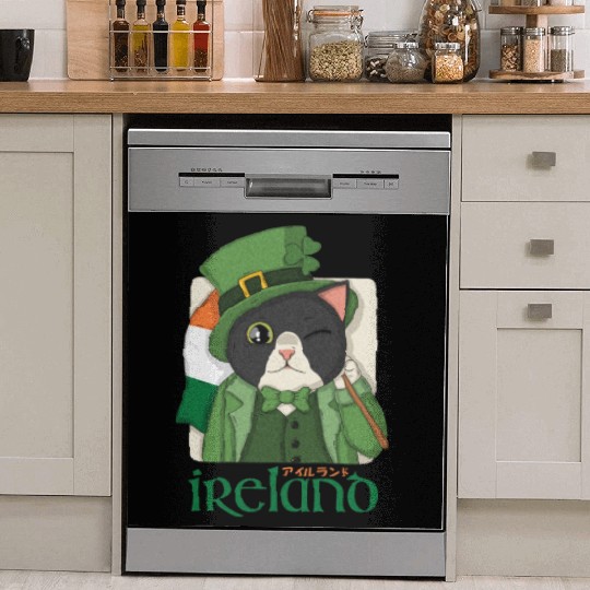 Ireland Tuxedo Cat Dish Washer Covers