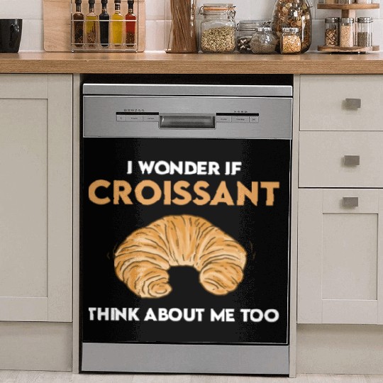 Funny Croissant Lover Quote French Bread Dish Washer Covers