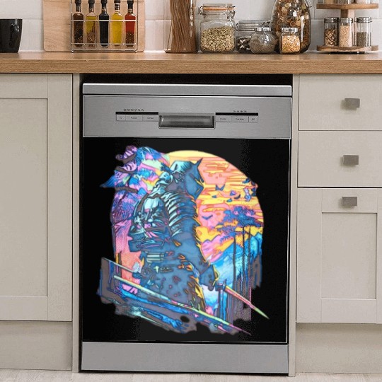 Samurai Warrior Japan Japanese Katana Manga japan Dish Washer Covers