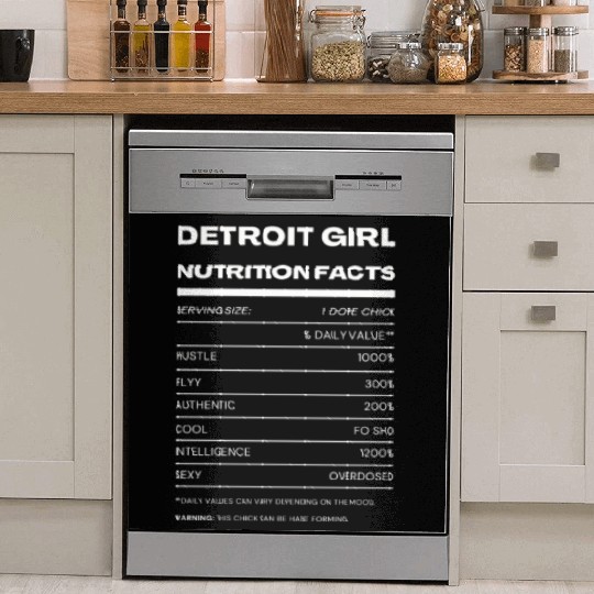 Detroit Girl Nutrition FACTS wht Dish Washer Covers