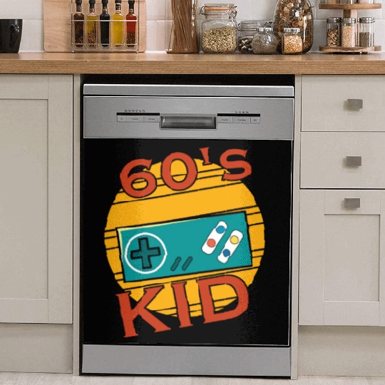 Gamer Kid Retro 60s 1960s Dish Washer Covers