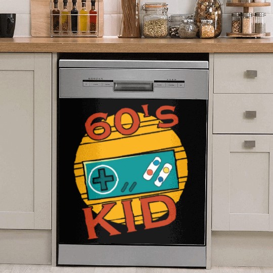 Gamer Kid Retro 60s 1960s Dish Washer Covers