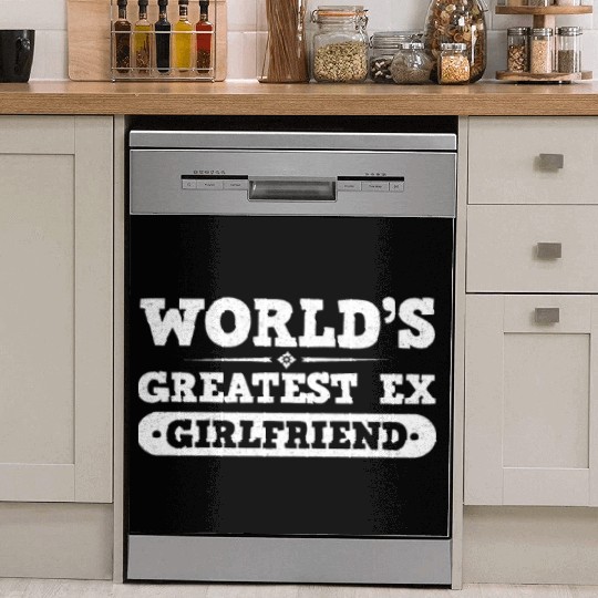 Worlds Greatest Ex Girlfriend Break Postal Service Dish Washer Covers