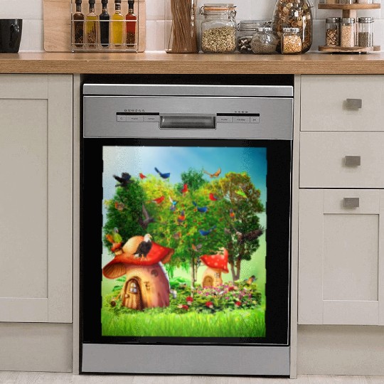 paradise forest Dish Washer Covers