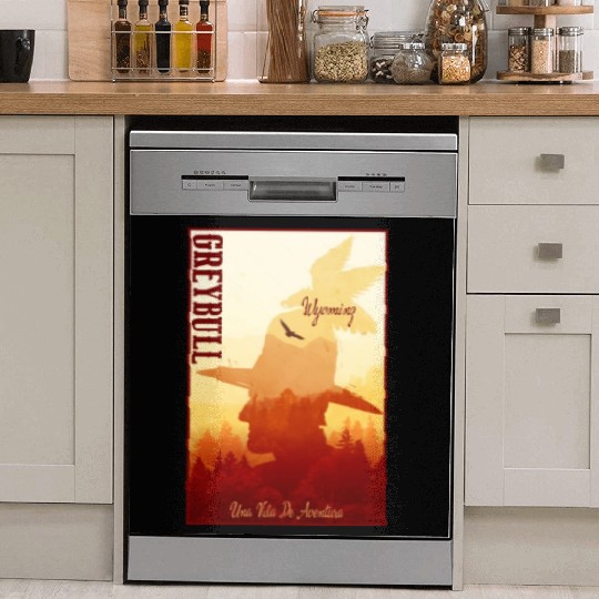 Greybull Wyoming wild west town Dish Washer Covers