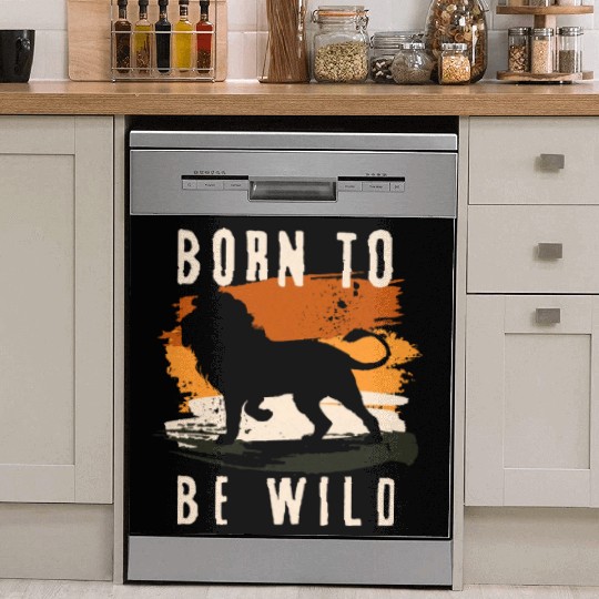 Born to be wild Lion Animal Dish Washer Covers