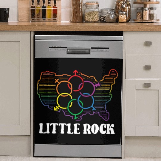 Little Rock Pride Month Pride Flag LGBT Community Dish Washer Covers