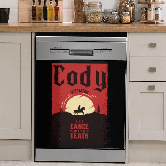 Cody Wyoming wild west town Dish Washer Covers