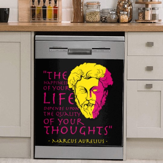 Marcus Aurelius Stoic Philosophy Quote Dish Washer Covers