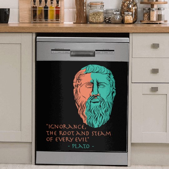Plato Stoic Philosophy Quote Dish Washer Covers