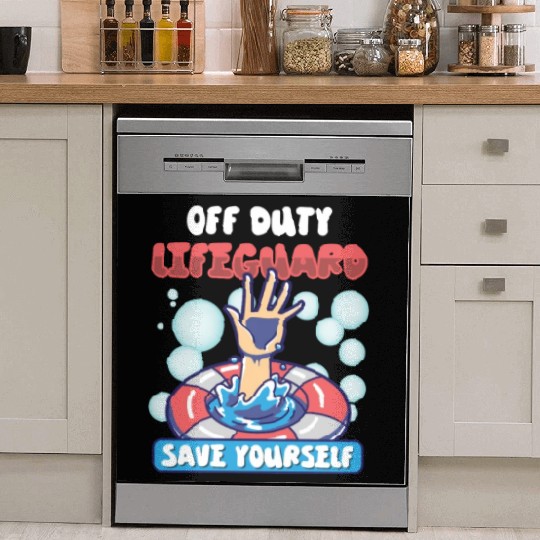 Swimmer Scuba Diving Lifeguard Water Sport Dish Washer Covers