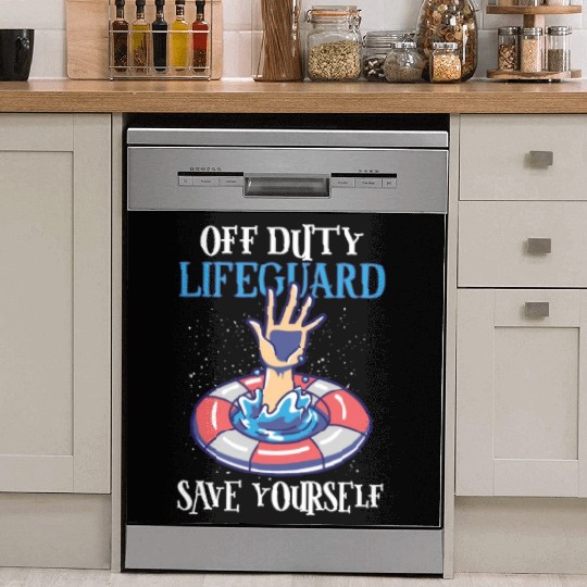 Swimmer Scuba Diving Lifeguard Water Sport Dish Washer Covers