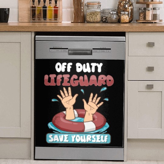 Swimmer Scuba Diving Lifeguard Water Sport Dish Washer Covers