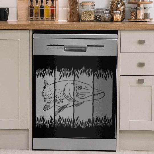 fish - fishing - fishermen Dish Washer Covers