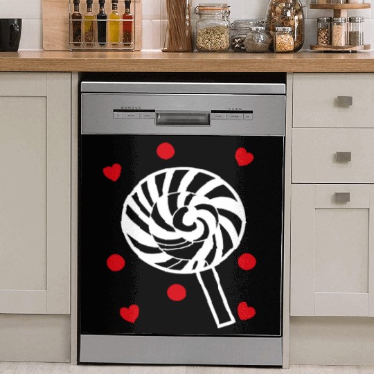 cute candy sweet lollipop lover Dish Washer Covers