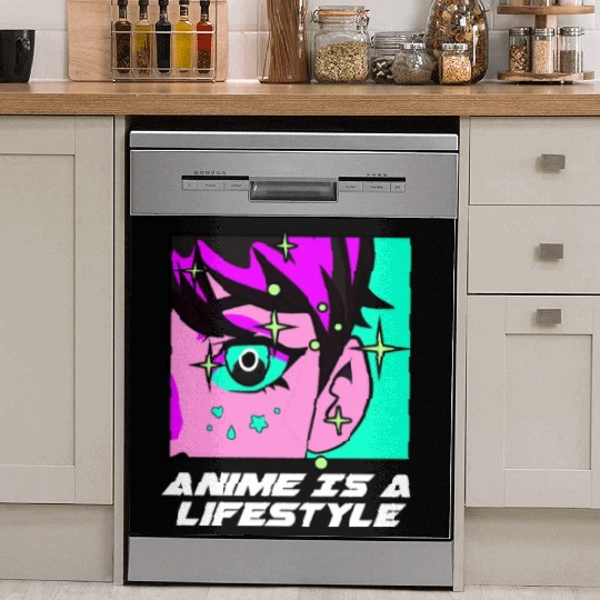 Anime Is a Lifestyle Japanese Kawaii Japan Cute An Dish Washer Covers