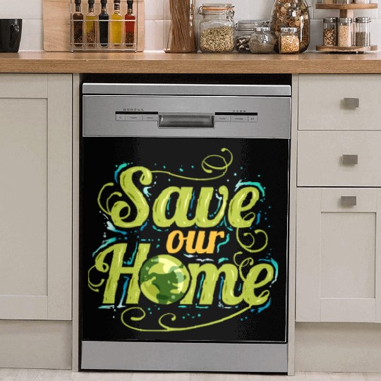 Logo Save Our Home For Earth Day Dish Washer Covers