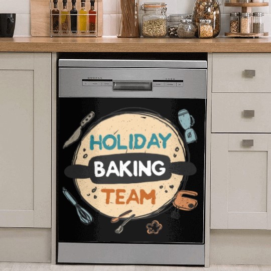 Holiday Baking Team Dish Washer Covers