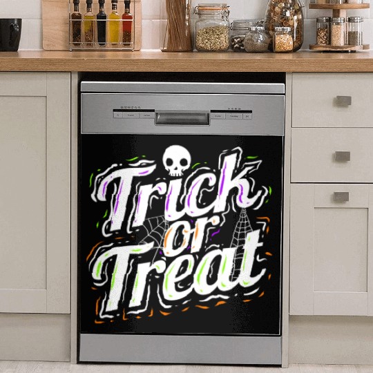 Trick Or Treat Spiderweb Halloween Dish Washer Covers