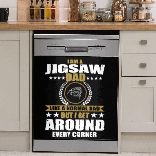 Funny Jigsaw Dad Apparel For Men And Fathers Day Dish Washer Covers
