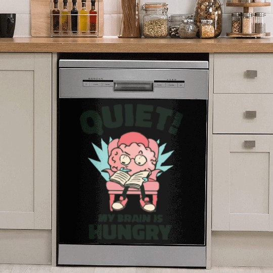 Book Lover Brain Reading Books Literature Dish Washer Covers