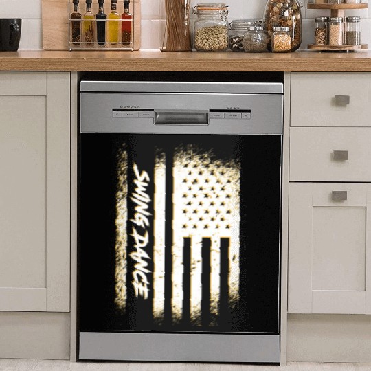 Patriotic 4th Of July American Flag Swing Dance Dish Washer Covers