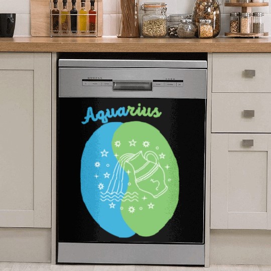 Aquarius: Embrace Your Unique Vision with Minimali Dish Washer Covers