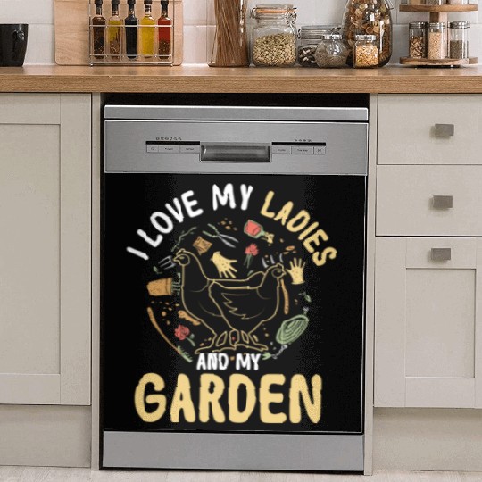 I Love My Ladies And My Garden Funny Gardening Dish Washer Covers
