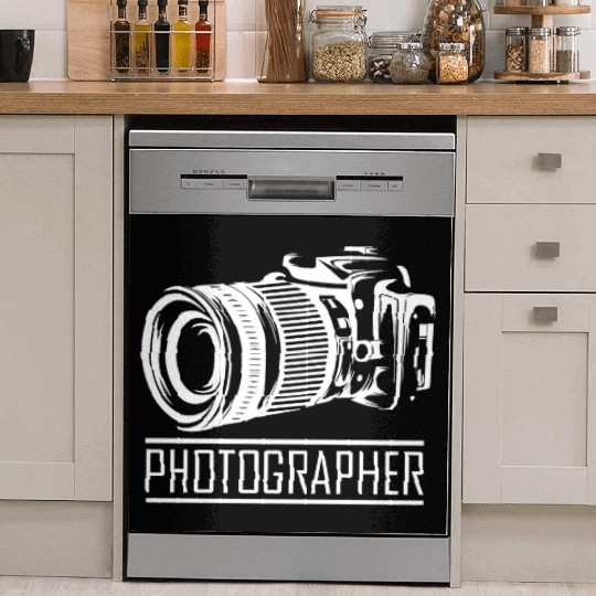 Funny Camera photography quote gift Dish Washer Covers