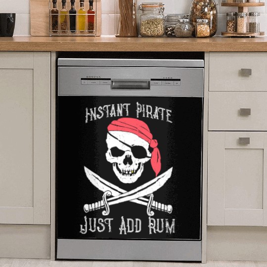 Instant Pirate Just Add Rum for Gasparilla or Dish Washer Covers