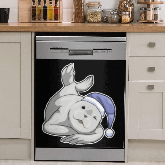 Seal Sleeping Nightcap Dish Washer Covers