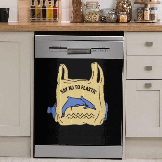 Save The Ocean Dolphins Save The Earth Environment Dish Washer Covers