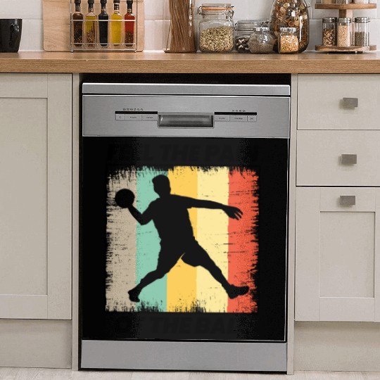 Dodgeball Player Coach Team Sports Vintage Retro Dish Washer Covers
