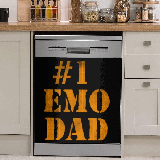 #1 emo dad number one Dish Washer Covers